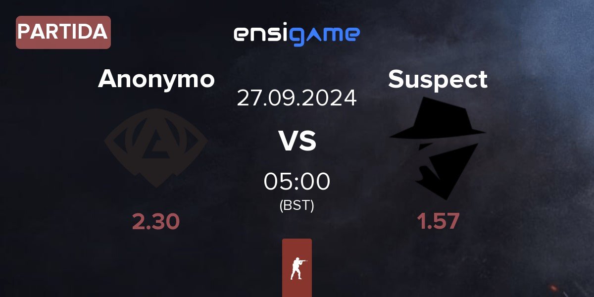 Partida Anonymo Esports Anonymo vs The Suspect Suspect | 27.09