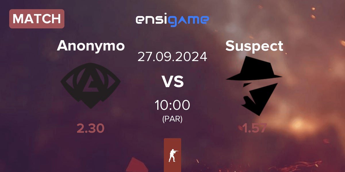 Match Anonymo Esports Anonymo vs The Suspect Suspect | 27.09