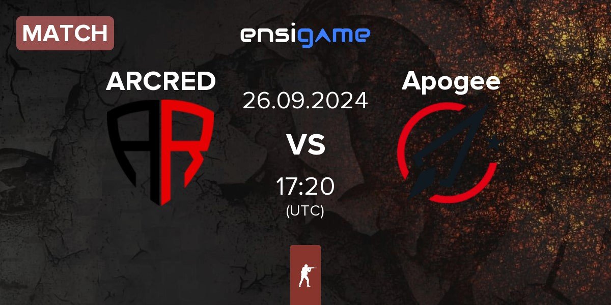 Match ARCRED vs Apogee | 26.09