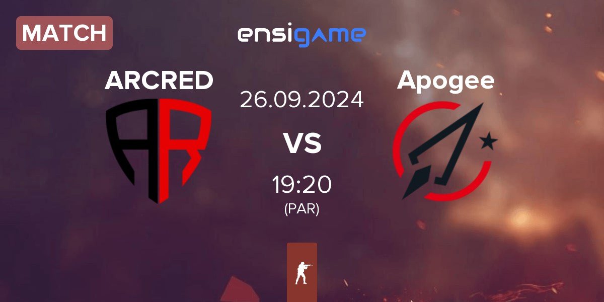 Match ARCRED vs Apogee | 26.09