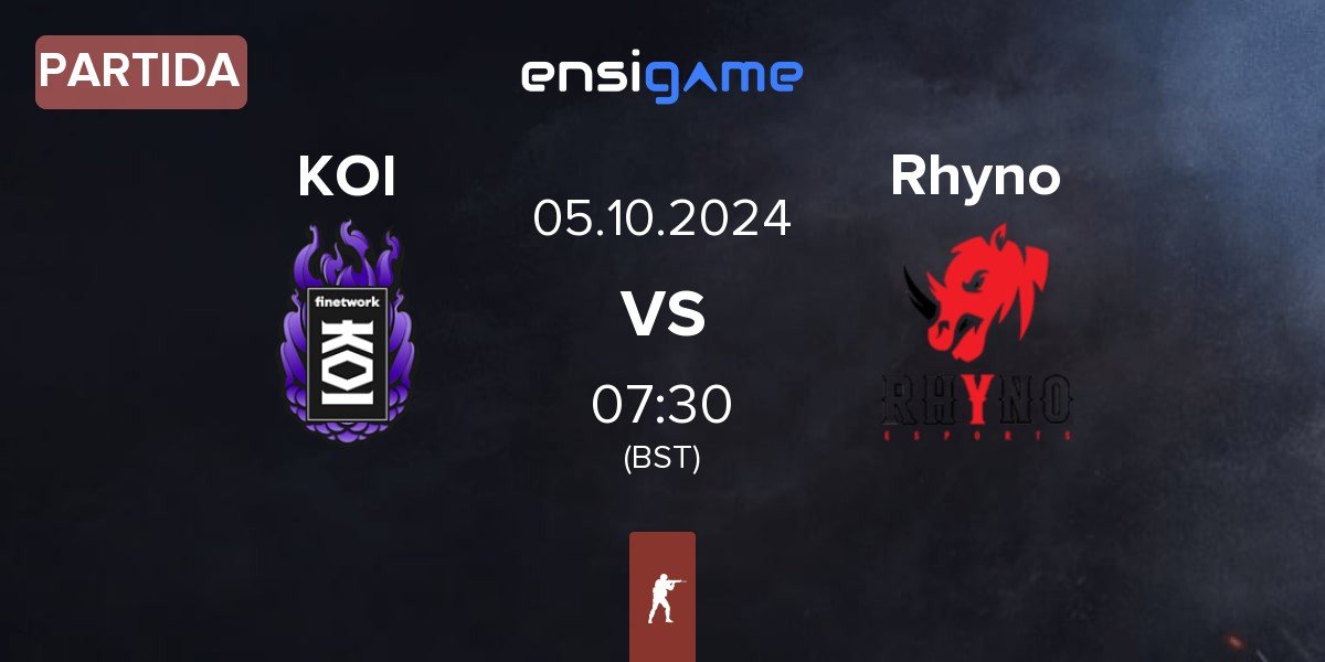 Partida KOI vs Rhyno Esports Rhyno | 05.10