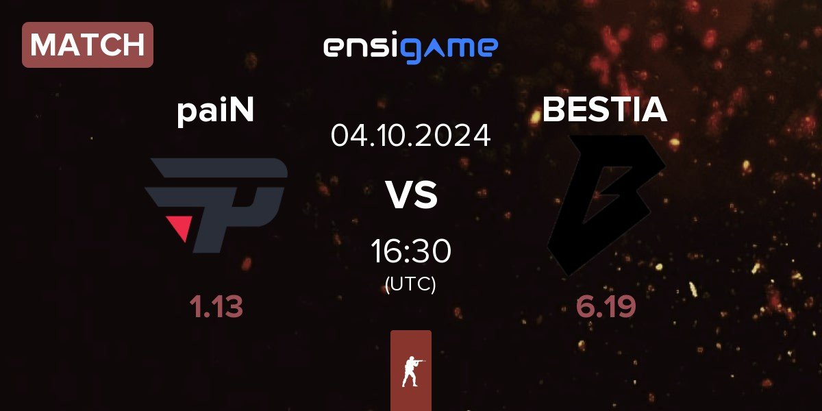 Match paiN Gaming paiN vs BESTIA | 04.10