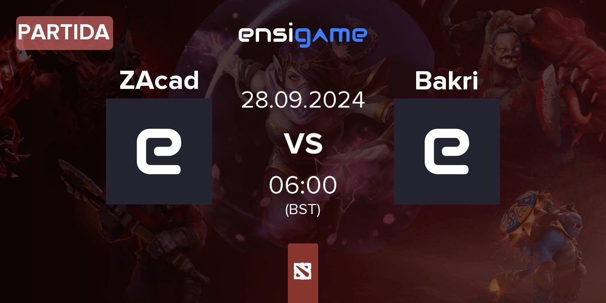 Partida Zone Academy ZAcad vs Bakri Esports Bakri | 28.09