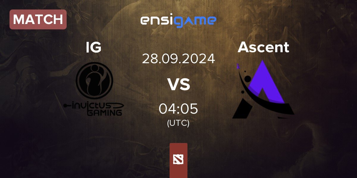 Match Invictus Gaming IG vs Ascent Esports Ascent | 28.09