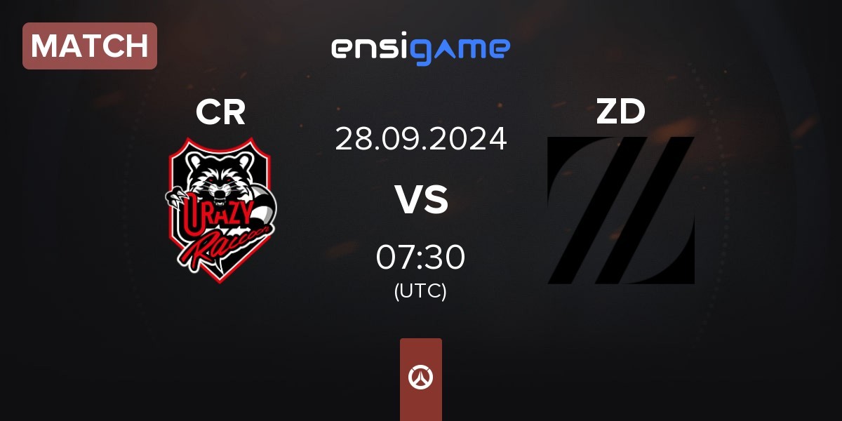 Match Crazy Raccoon CR vs Zeta Division ZD | 28.09