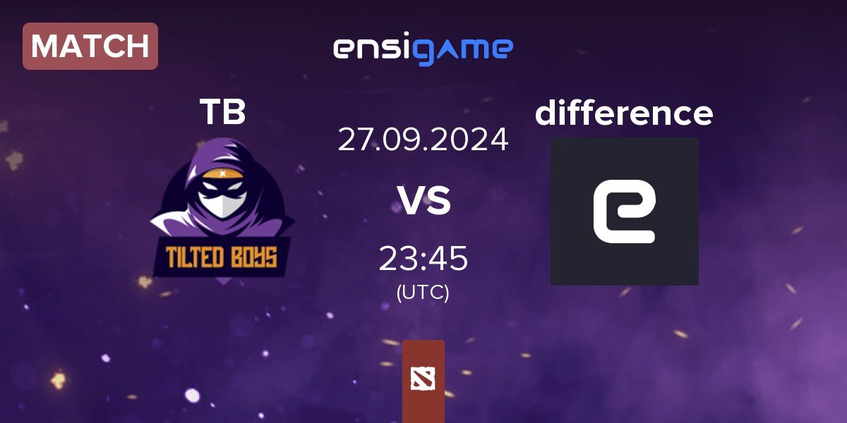 Match TILTEDBOYS TB vs difference Team difference | 27.09