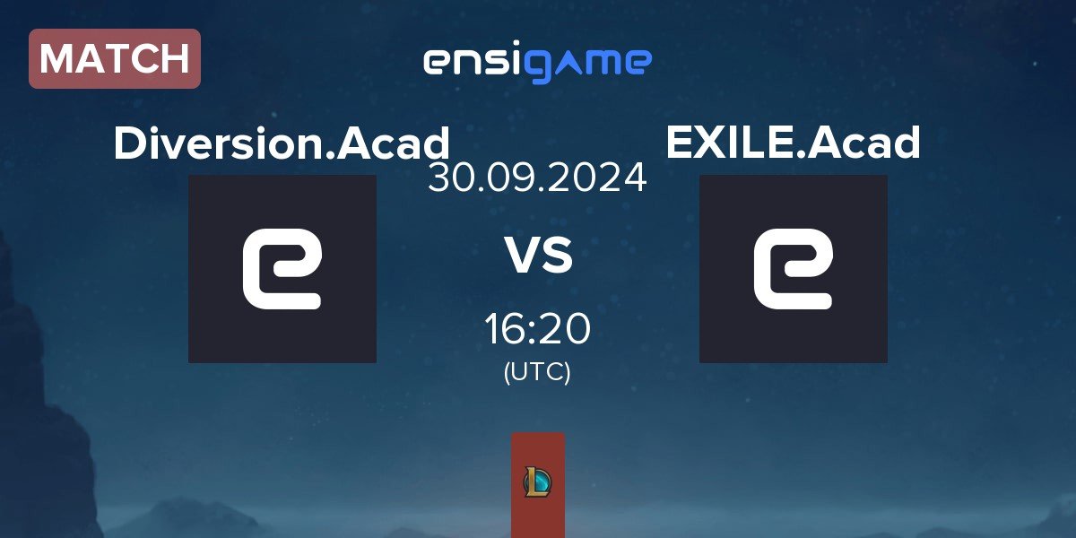 Match Diversion Academy Diversion.Acad vs EXILE esports Academy EXE.A | 30.09