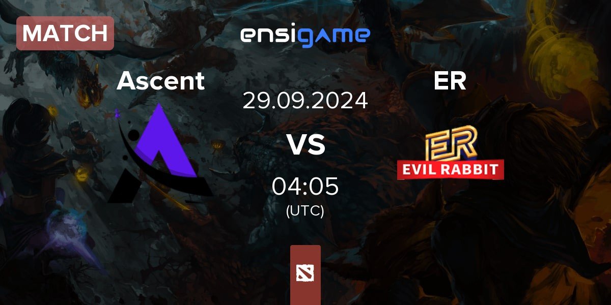 Match Ascent Esports Ascent vs Evil Rabbit ER | 29.09