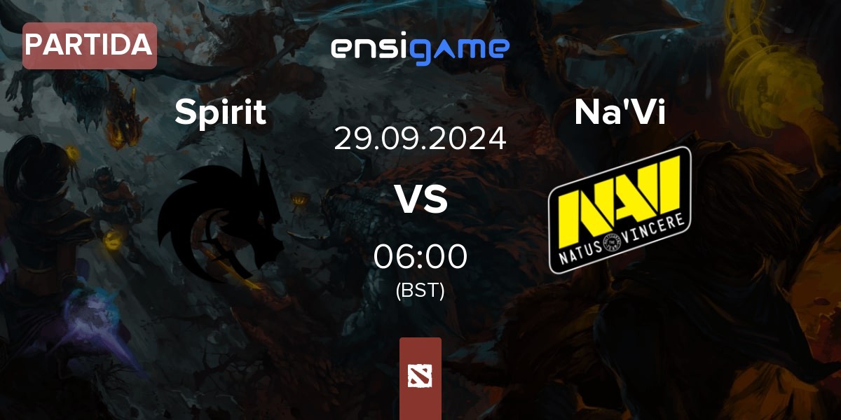 Partida Team Spirit Spirit vs Natus Vincere Na'Vi | 29.09