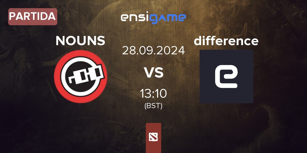 Partida nouns NOUNS vs difference Team difference | 28.09