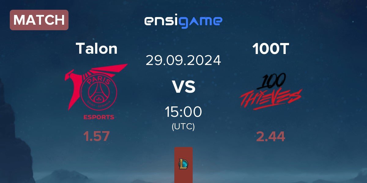 Match PSG Talon Talon vs 100 Thieves 100T | 29.09