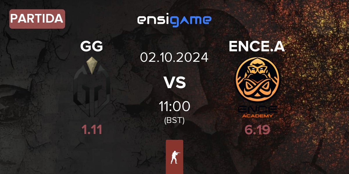 Partida Gaimin Gladiators GG vs ENCE Academy ENCE.A | 02.10