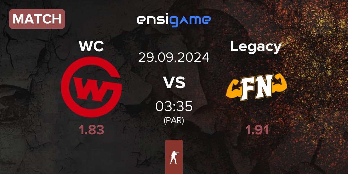 Match Wildcard Gaming WC vs Legacy | 29.09