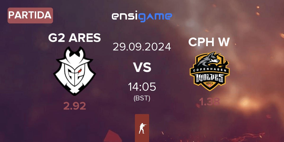 Partida G2 Ares G2 ARES vs Copenhagen Wolves CPH W | 29.09