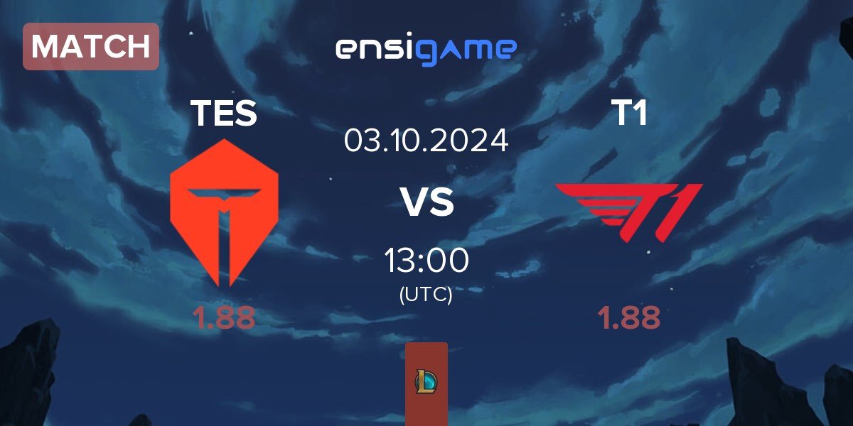 Match TOP Esports TES vs T1 | 03.10