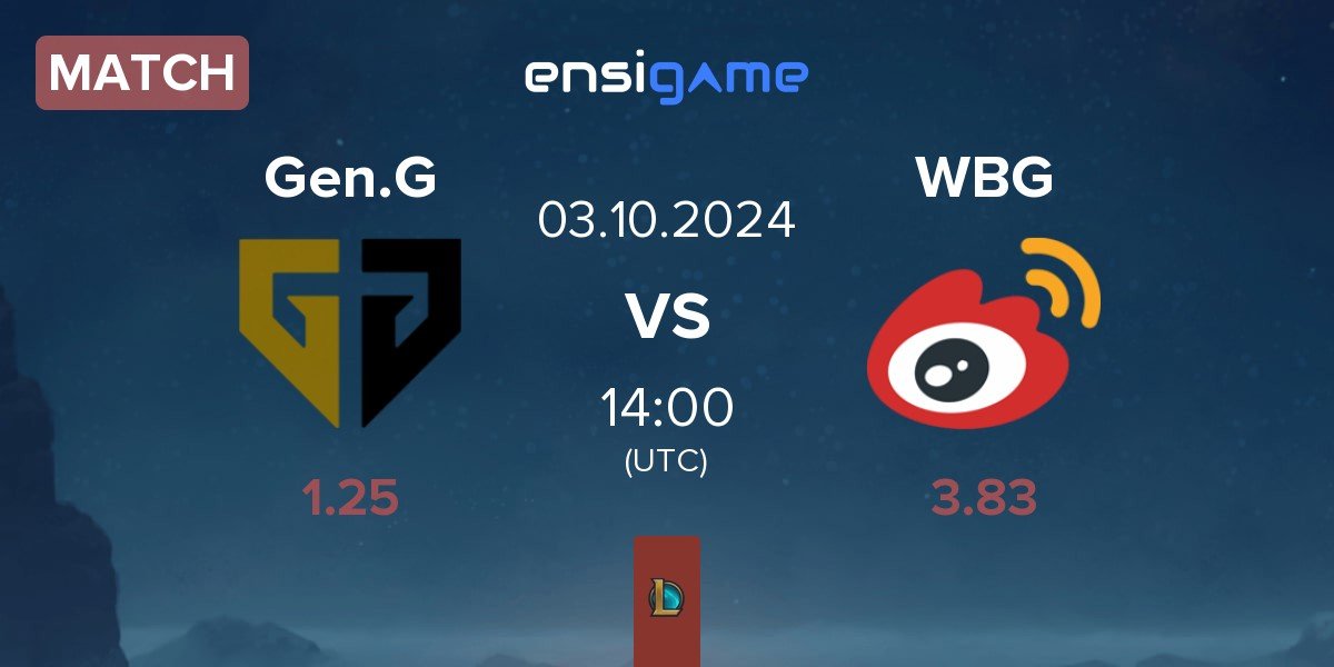 Match Gen.G Esports Gen.G vs Weibo Gaming WBG | 03.10