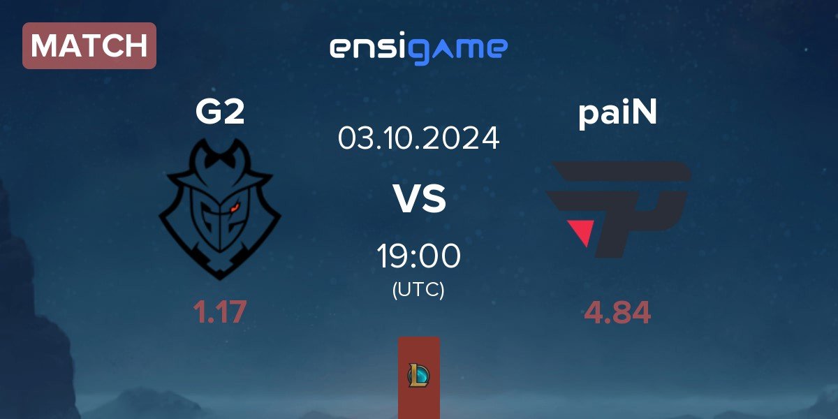 Match G2 Esports G2 vs paiN Gaming paiN | 03.10