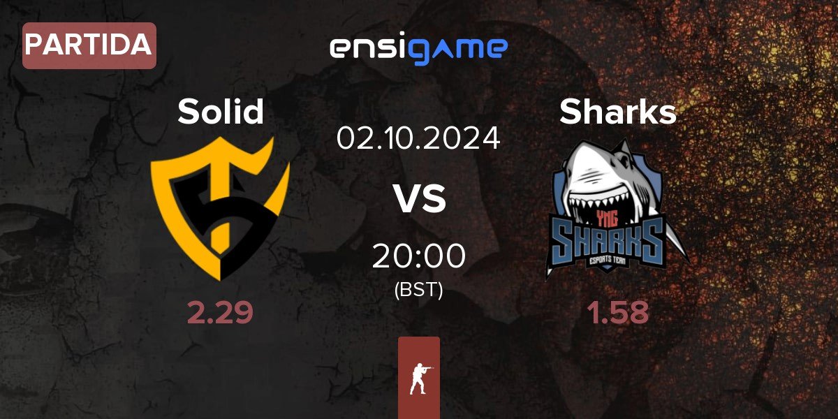 Partida Team Solid Solid vs Sharks Esports Sharks | 02.10