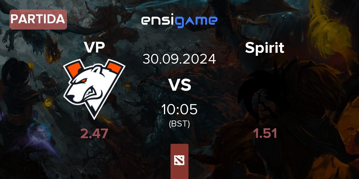 Partida Virtus.pro VP vs Team Spirit Spirit | 30.09