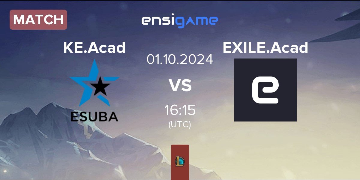 Match KIA.eSuba Academy ESB.A vs EXILE esports Academy EXE.A | 01.10