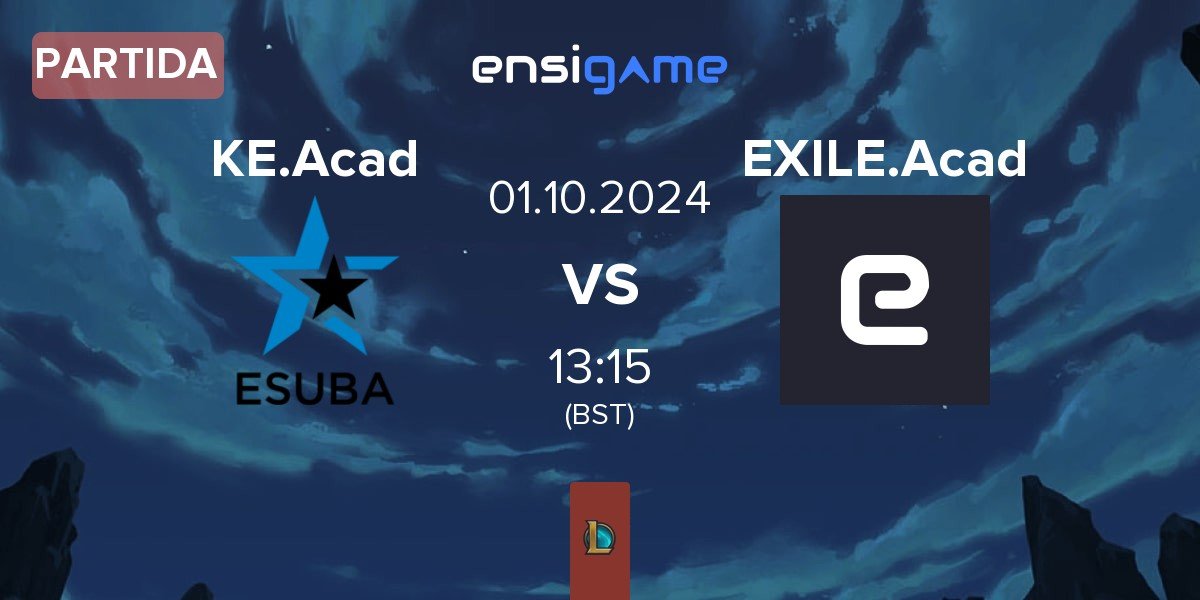 Partida KIA.eSuba Academy ESB.A vs EXILE esports Academy EXE.A | 01.10