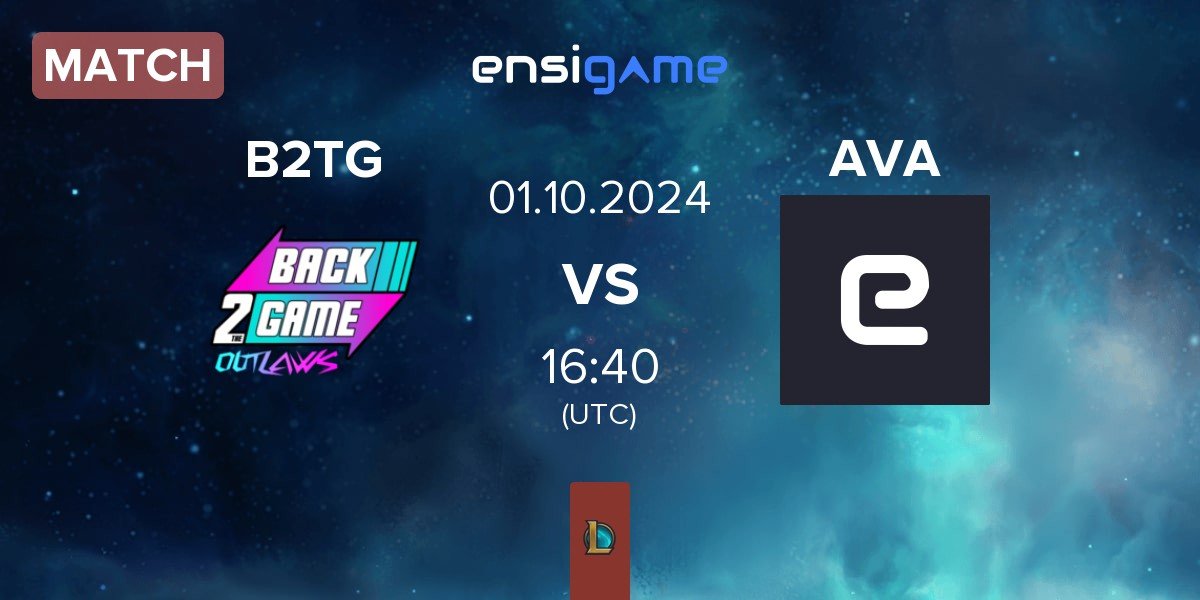 Match Back2TheGame B2TG vs AvaTrade PixelPenny AVA | 01.10