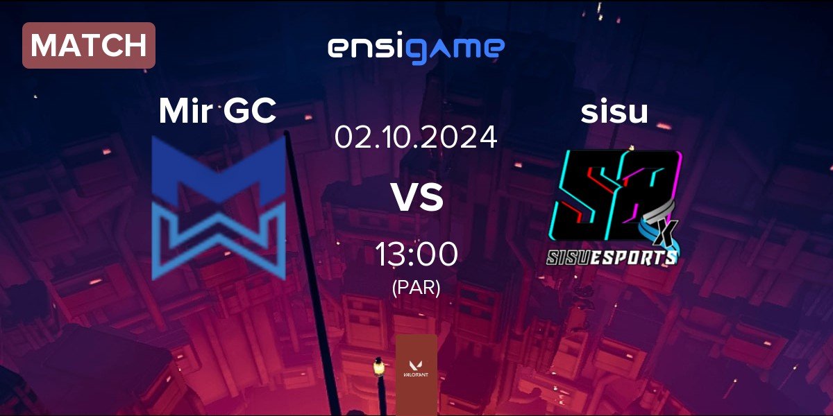 Match Mir Gaming GC Mir GC vs sisu | 02.10