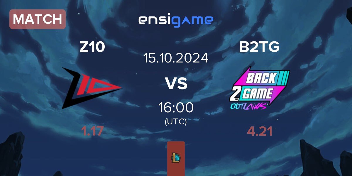 Match Zero Tenacity Z10 vs Back2TheGame B2TG | 15.10