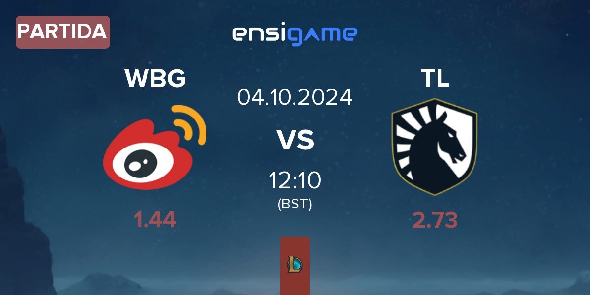 Partida Weibo Gaming WBG vs Team Liquid TL | 04.10