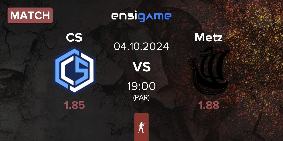 Match CYBERSHOKE Esports CS vs Metizport Metz | 04.10