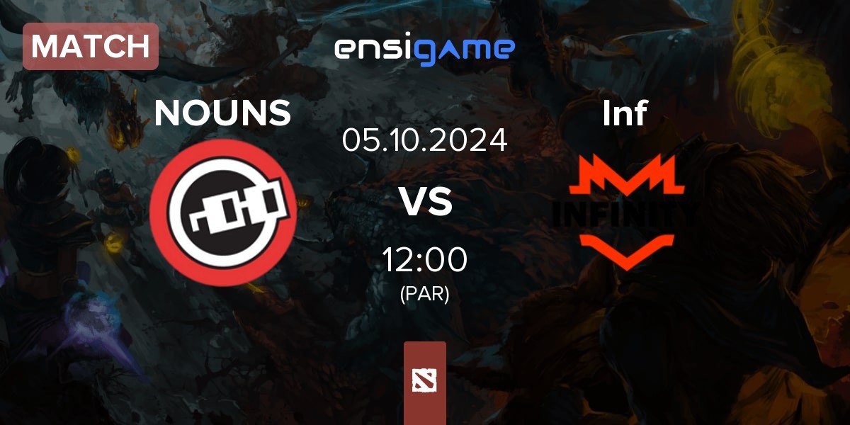 Match nouns NOUNS vs Infinity Inf | 05.10