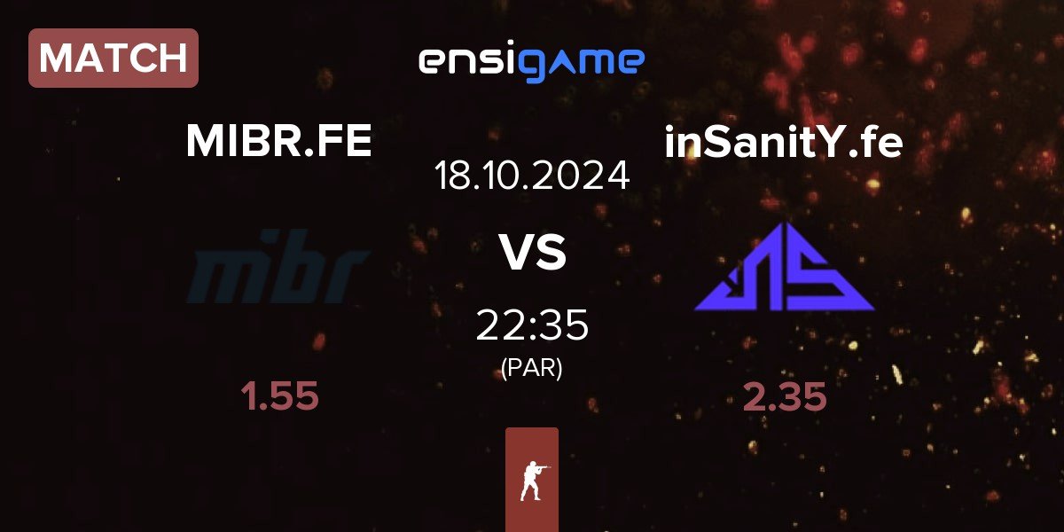 Match MIBR Female MIBR.FE vs inSanitY Female inSanitY.fe | 18.10