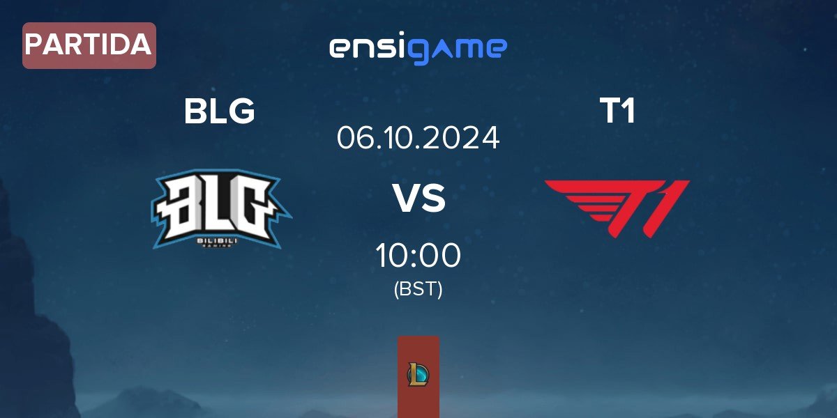 Partida Bilibili Gaming BLG vs T1 | 06.10