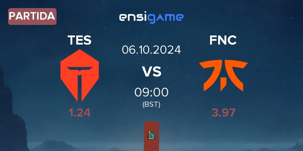 Partida TOP Esports TES vs Fnatic FNC | 06.10