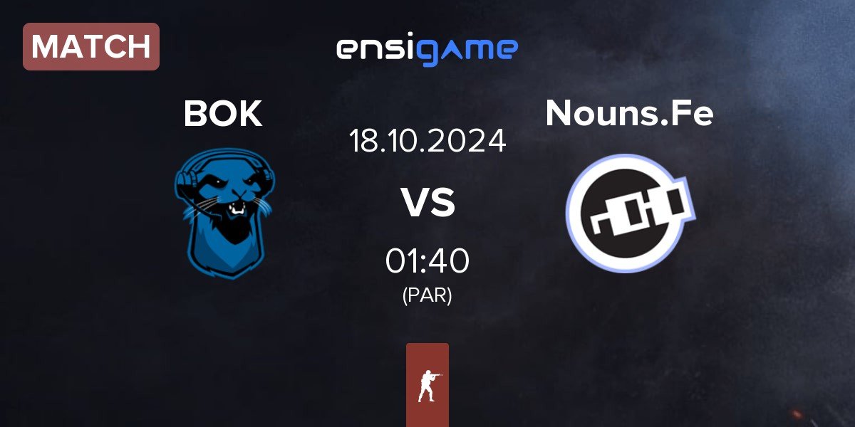 Match Blue Otter Karma BOK vs Nouns Female Nouns.Fe | 18.10