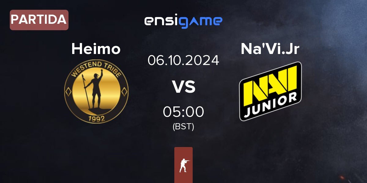 Partida Heimo Esports Heimo vs Natus Vincere Junior Na'Vi.Jr | 06.10