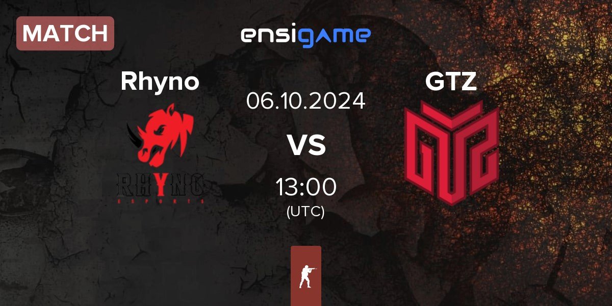 Match Rhyno Esports Rhyno vs GTZ Bulls Esports GTZ | 06.10