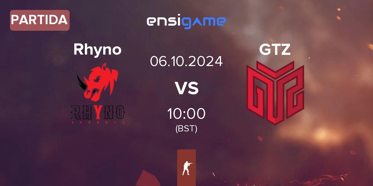 Partida Rhyno Esports Rhyno vs GTZ Bulls Esports GTZ | 06.10