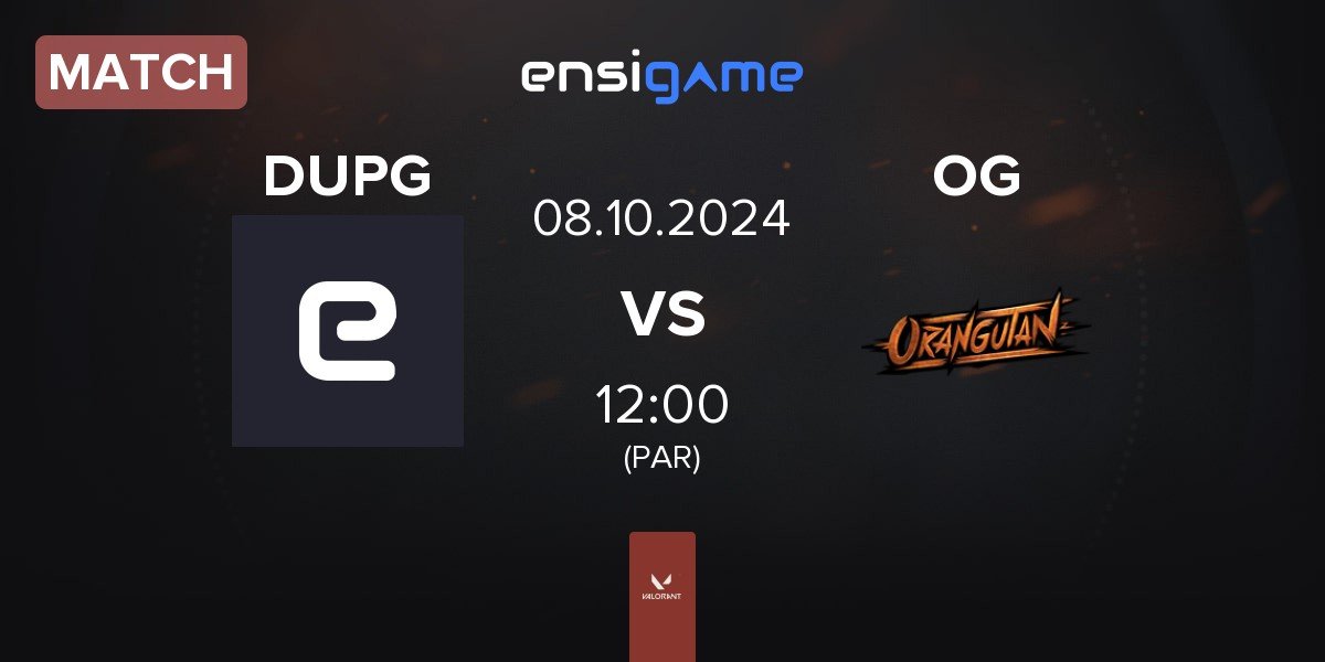 Match DUPG Esports DUPG vs Orangutan OG | 08.10