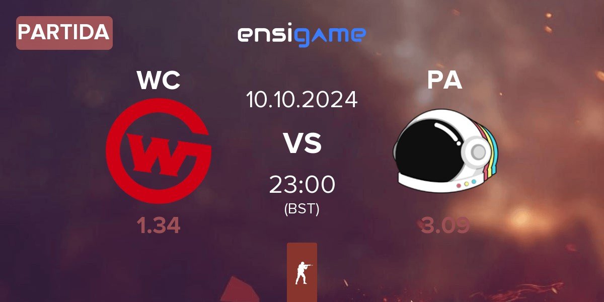 Partida Wildcard Gaming WC vs Party Astronauts PA | 09.10