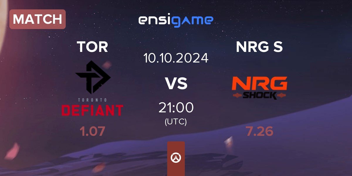 Match Toronto Defiant TOR vs NRG Shock NRG S | 10.10