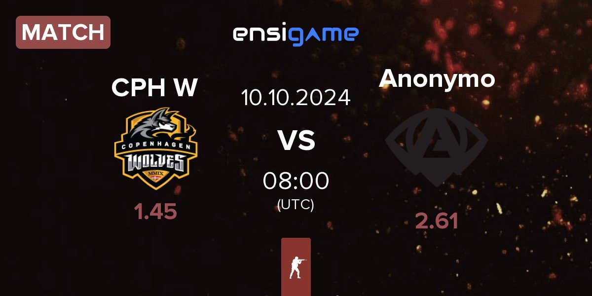 Match Copenhagen Wolves CPH W vs Anonymo Esports Anonymo | 10.10