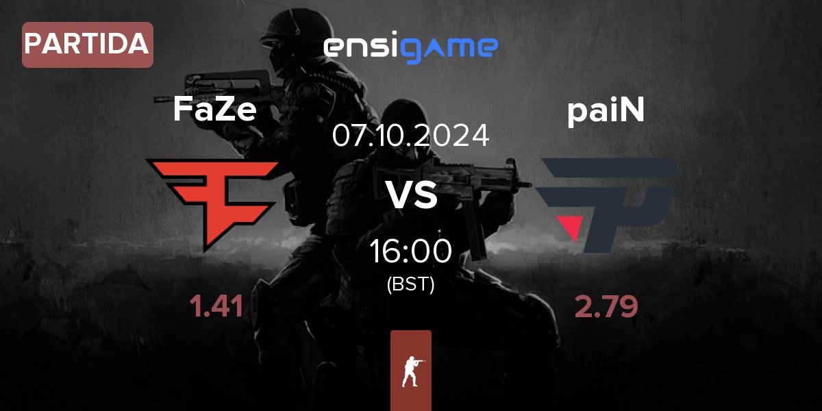 Partida FaZe Clan FaZe vs paiN Gaming paiN | 07.10