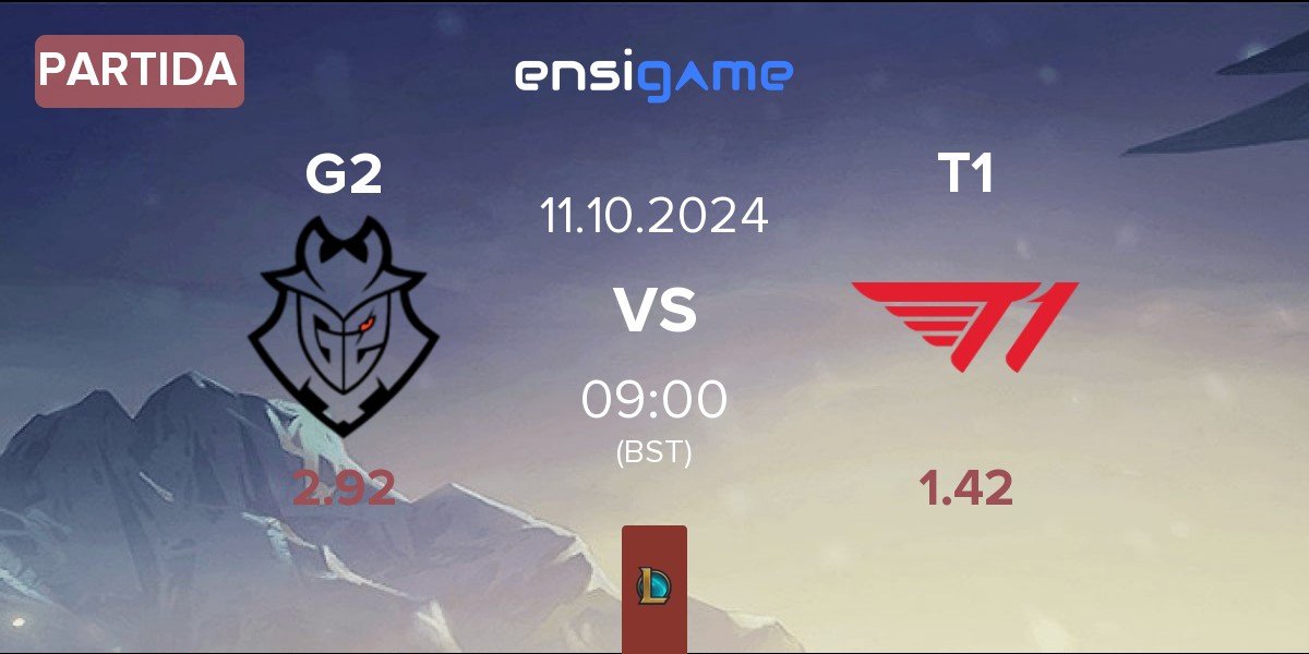 Partida G2 Esports G2 vs T1 | 11.10