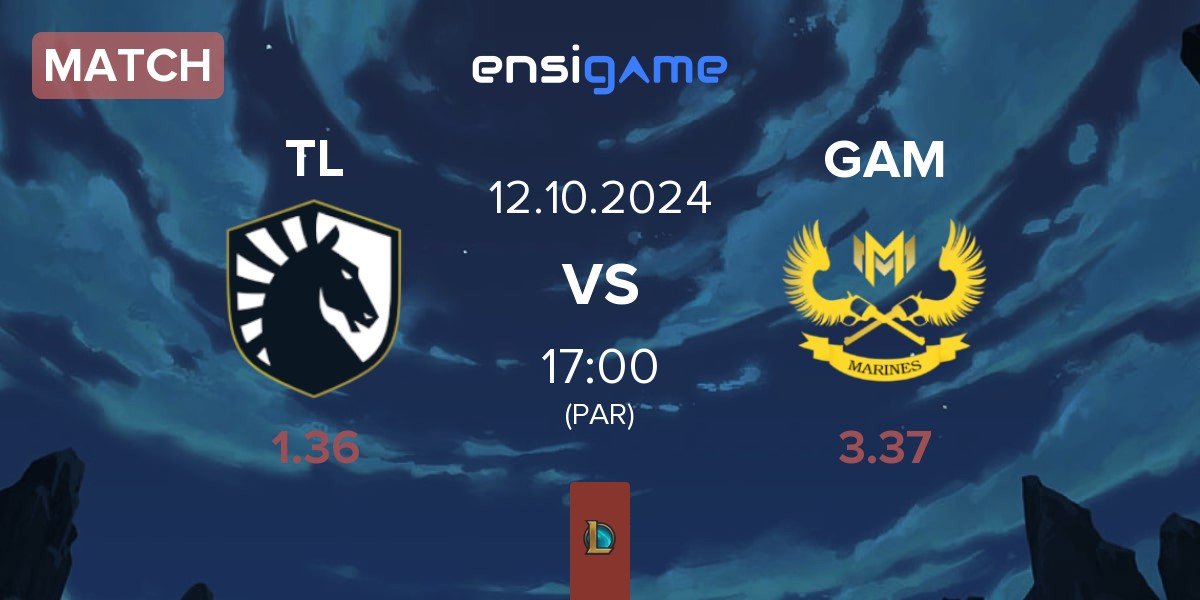 Match Team Liquid TL vs GAM Esports GAM | 12.10