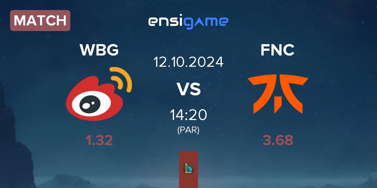 Match Weibo Gaming WBG vs Fnatic FNC | 12.10