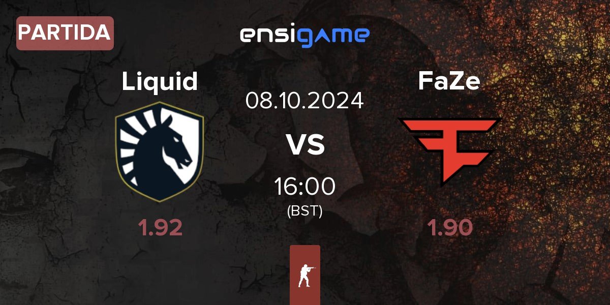 Partida Team Liquid Liquid vs FaZe Clan FaZe | 08.10