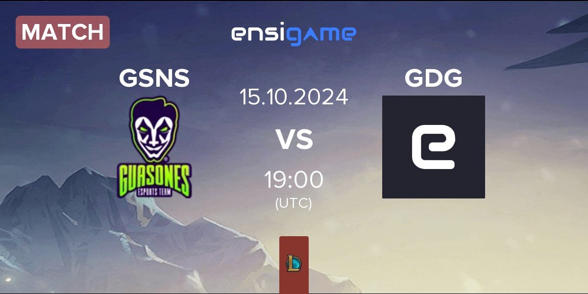 Match Guasones GSNS vs Green Dolphin Gaming GDG | 15.10