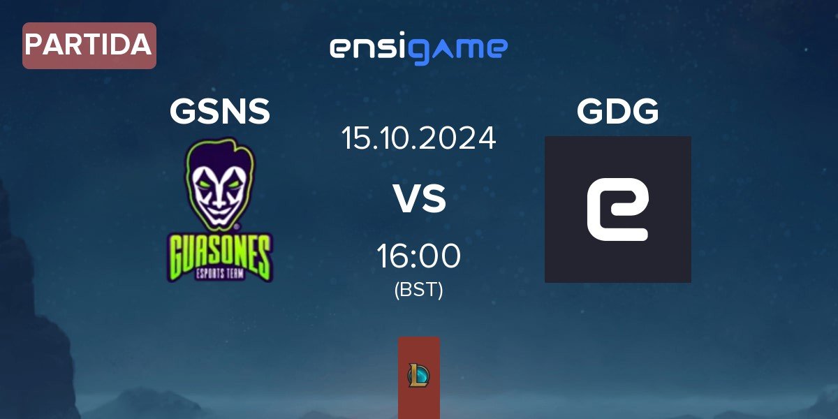 Partida Guasones GSNS vs Green Dolphin Gaming GDG | 15.10