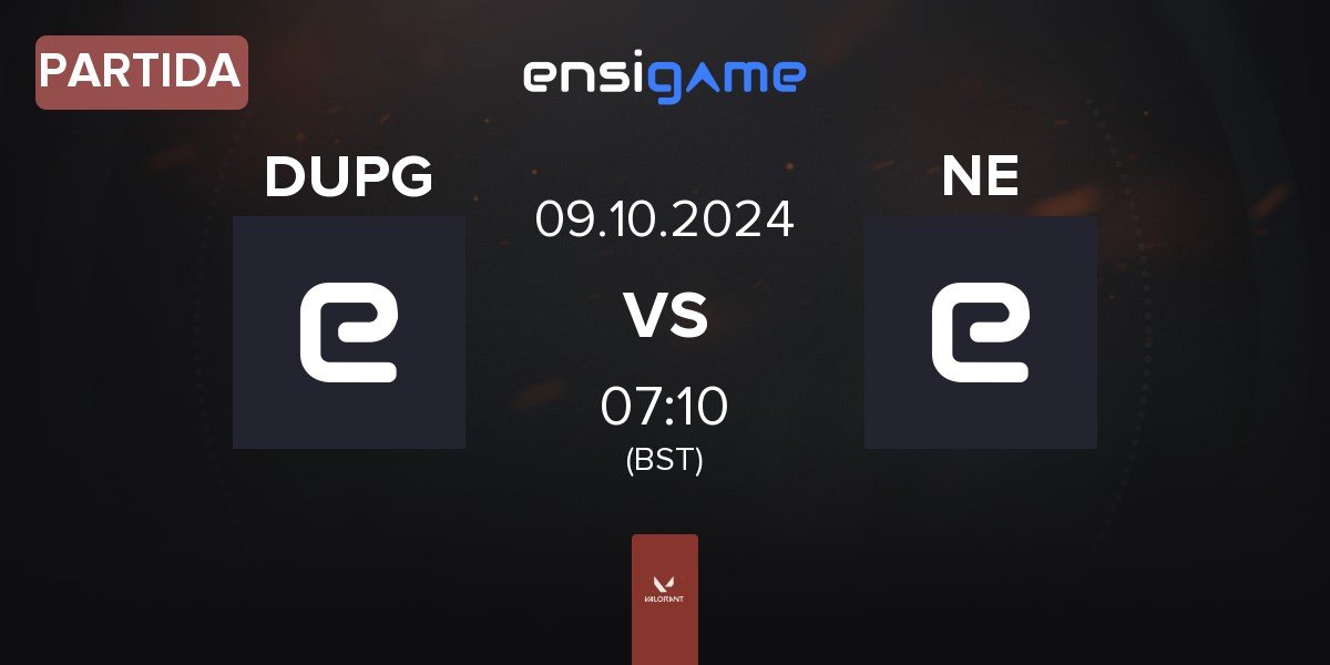 Partida DUPG Esports DUPG vs Niory Esports NE | 09.10